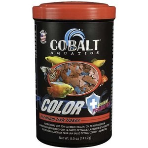 Cobalt Aquatics Color Flakes Fish Food, 5-oz jar
