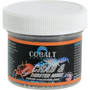 Cobalt Aquatics Crab & Lobster Minis Fish Food, 1.2-oz jar