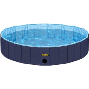 KOPEKS Outdoor Portable Dog Swimming Pool, Blue, Large