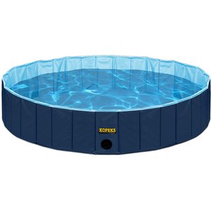 KOPEKS Outdoor Portable Dog Swimming Pool, Blue, X-Large