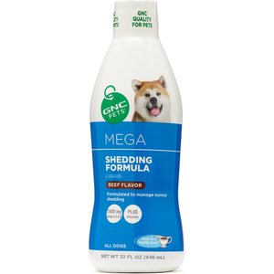 GNC Pets Mega Shedding Formula Beef Flavor Dog Supplement, 32-oz bottle