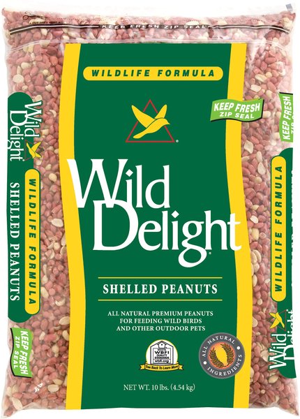 Wild Delight Shelled Peanuts Wild Bird Food, 10-lb slide 1 of 1