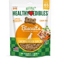 Nylabone Natural Healthy Edibles Grain-Free Biscuits Chicken & Veggie Recipe Grain-Free Dog Treats, 65 count