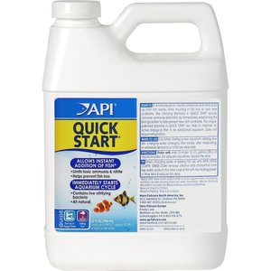 API Quick Start Freshwater & Saltwater Aquarium Nitrifying Bacteria, 32-oz bottle