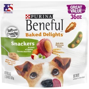 Purina Beneful Baked Delights Snackers Dog Treats, 36-oz pouch