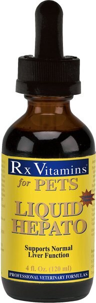 Rx Vitamins Hepato Chicken Flavored Liquid Liver Supplement for Cats & Dogs, 4-oz bottle slide 1 of 6