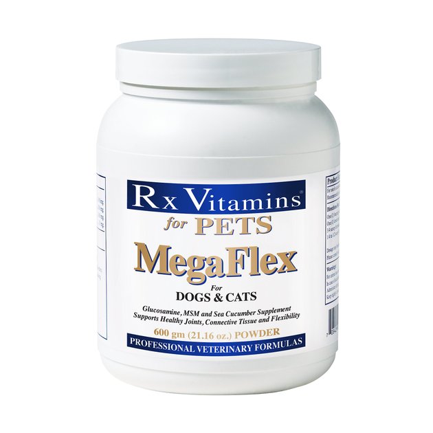 RX VITAMINS MegaFlex Powder Joint Supplement for Cats & Dogs, 600g jar