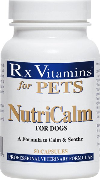 Rx Vitamins NutriCalm Capsules Calming Supplement for Dogs, 50 count slide 1 of 6