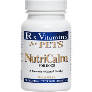 Rx Vitamins NutriCalm Capsules Calming Supplement for Dogs, 50 count