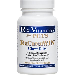 Rx Vitamins RxCurcuWIN Chewable Tablet Immune Supplement for Cats & Dogs, 90 count