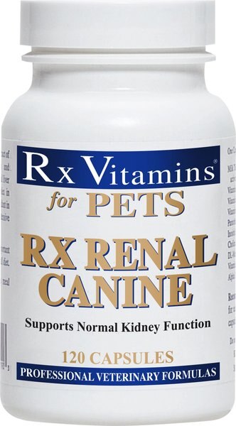 Rx Vitamins Rx Renal Capsules Kidney Supplement for Dogs, 120 count slide 1 of 6