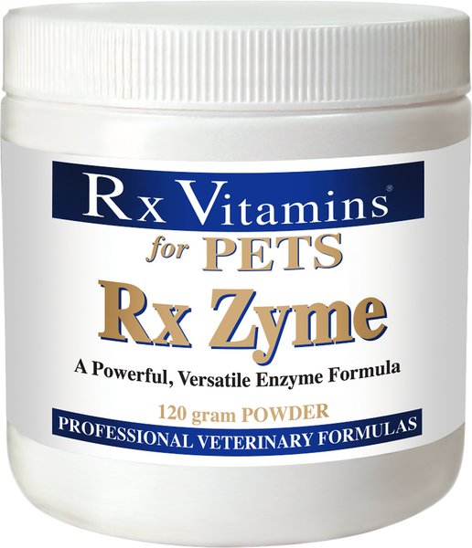 Rx Vitamins Rx Zyme Powder Digestive Supplement for Cats & Dogs, 120-g jar slide 1 of 6