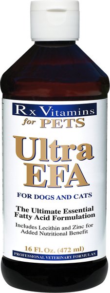 Rx Vitamins Ultra EFA Liquid Skin & Coat Supplement for Cats & Dogs, 16-oz bottle slide 1 of 4