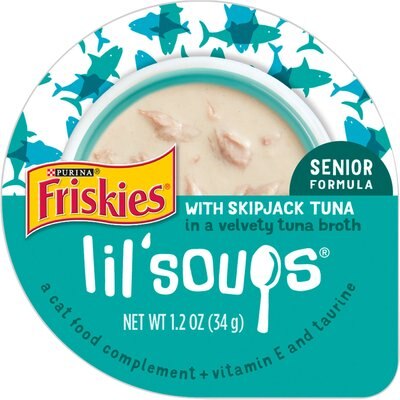 Friskies Lil' Soups with Skipjack Tuna in a Velvety Tuna Broth Lickable Cat Treats, slide 1 of 1
