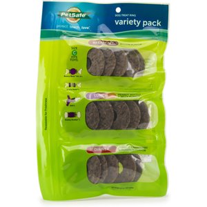 PetSafe Breakfast, Lunch, & Dinner Variety Pack Refill Rings Dog Treats, 15 count, Large