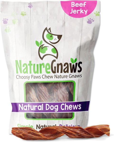Nature Gnaws Beef Jerky Springs 7 - 8" Dog Treats, 12 count slide 1 of 8