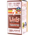 LICKS Pill-Free SKIN & ALLERGY Dog Supplement, 30 count