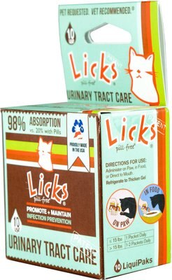 LICKS Pill-Free URINARY TRACT CARE Cat Supplement, slide 1 of 1