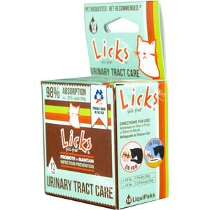 LICKS Pill-Free URINARY TRACT CARE Cat Supplement, 10 count