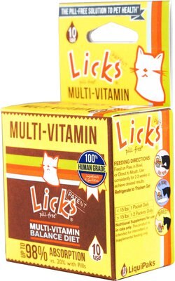 LICKS Pill-Free MULTI-VITAMIN Cat Supplement, slide 1 of 1