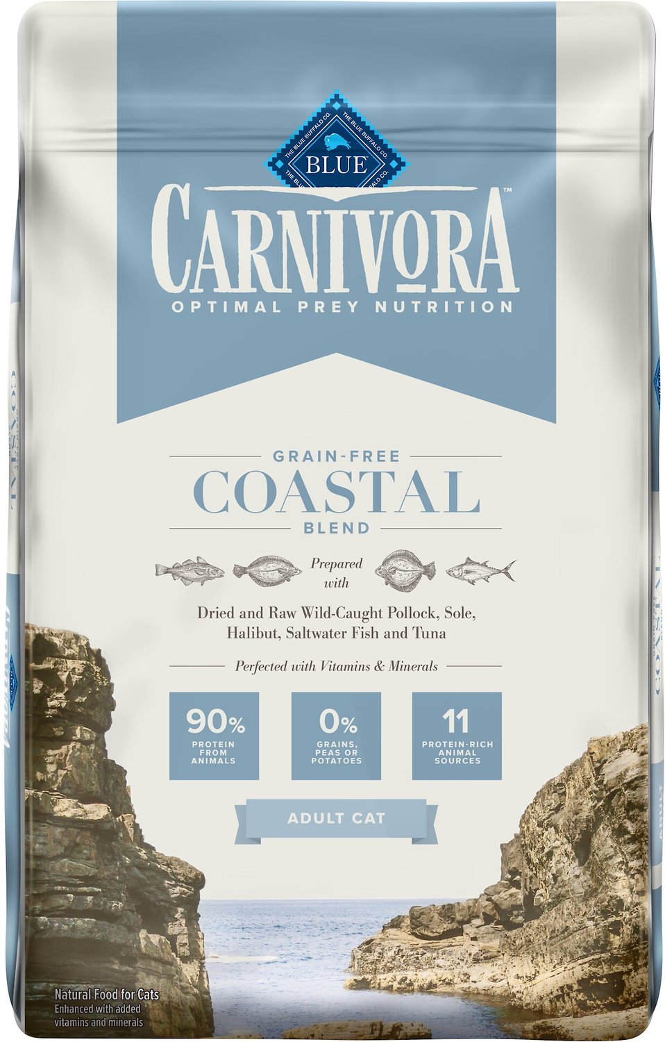 BLUE BUFFALO Carnivora Coastal Blend GrainFree Adult Dry Cat Food, 10