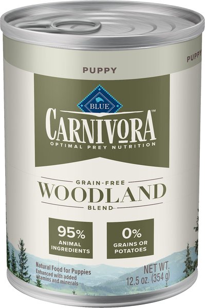Blue Buffalo Carnivora Woodland Blend Grain-Free Puppy Wet Dog Food, 12.5-oz, case of 12 slide 1 of 8