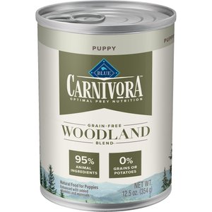 Blue Buffalo Carnivora Woodland Blend Grain-Free Puppy Wet Dog Food, 12.5-oz, case of 12