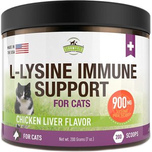 Strawfield Pets L-Lysine Immune Support Cat Supplement, 7-oz jar