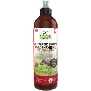 Strawfield Pets Antiseptic + Chlorhexidine Spray for Dogs, Cats & Horses, 8-oz