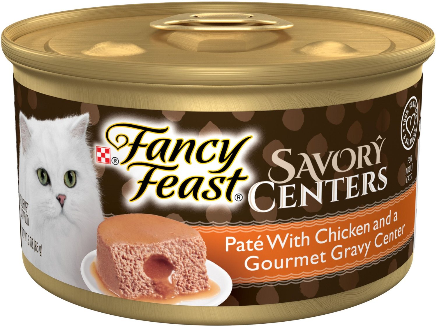FANCY FEAST Savory Centers Chicken Canned Cat Food, 3oz, case of 24