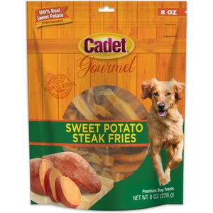 Cadet Gourmet Sweet Potato Steak Fries Dog Treats, 8-oz bag