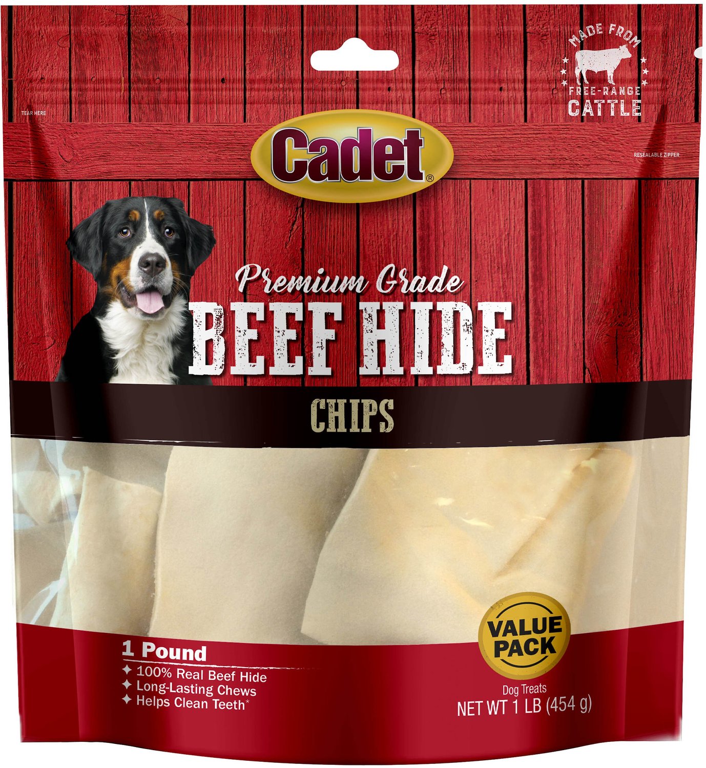 2 Packs 24 pieces total Large Cadet 12-Piece Cow Ears Meat for Dogs