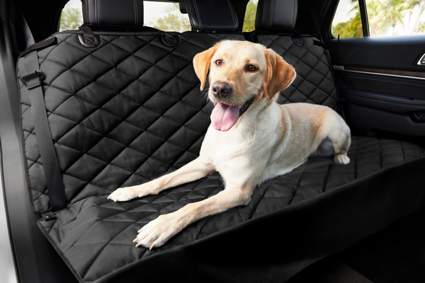 Frisco Quilted Water Resistant Bench Car Seat Cover, Regular, Black slide 1 of 10