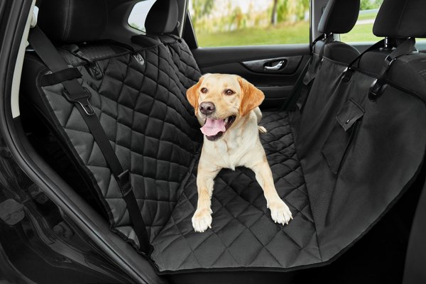 Frisco Quilted Water Resistant Hammock Car Seat Cover, Regular, Black slide 1 of 11