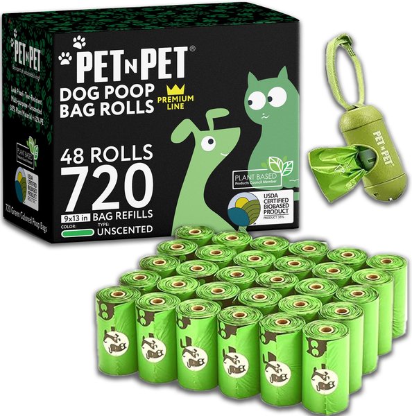 PET N PET Dog Poop Bags & Dispenser, 720 count slide 1 of 6