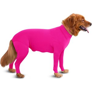 Shed Defender Original Shedding Bodysuit for Dogs, Hot Pink, Large