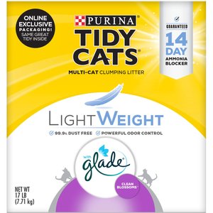 Tidy Cats Lightweight Glade Blossoms Scented Clumping Clay Cat Litter, 17-lb box