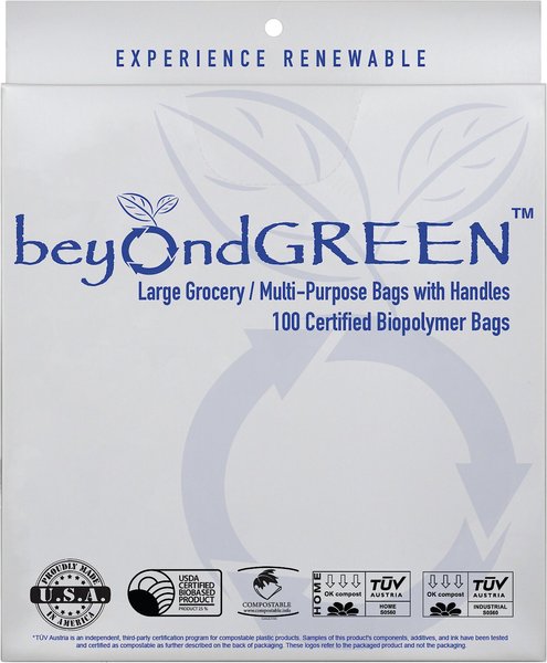 beyondGREEN Plant-Based Multi-Purpose Waste Bags, 100 count slide 1 of 5
