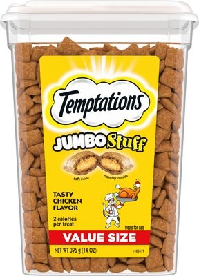 Temptations Jumbo Stuff Tasty Chicken Flavor Cat Treats, slide 1 of 1