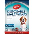 Simple Solution Disposable Male Dog Wrap, Small: 12 to 19-in waist, 30 count