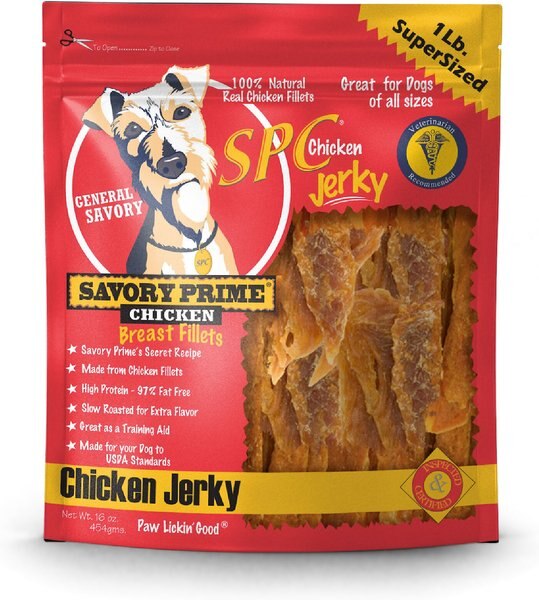 Savory Prime Chicken Jerky Dog Treats, 1-lb bag slide 1 of 2