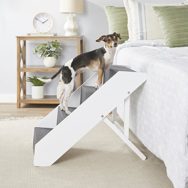 Arf Pets Foldable Dog & Cat Stairs, White slide 1 of 9