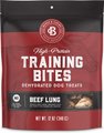 Bones & Chews All-Natural Beef Lung Training Bites Dehydrated Dog Treats, 12-oz bag