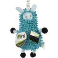 GoDog Llamas Noodle Chew Guard Squeaky Plush Dog Toy, Blue, Small