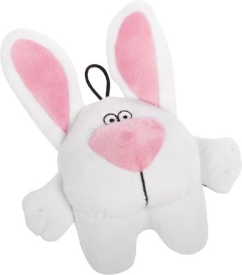 GoDog Big Nose Bunny Chew Guard Squeaky Plush Dog Toy, slide 1 of 1