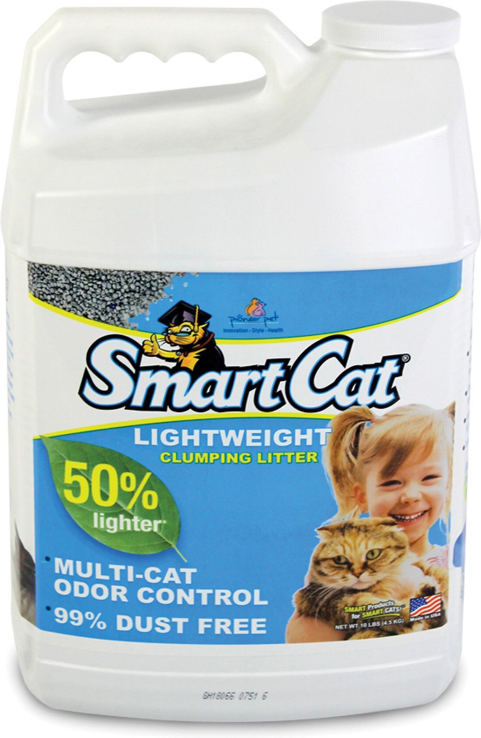 PIONEER PET SmartCat Lightweight Unscented Clumping Clay Cat Litter, 10