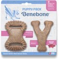 Benebone Bacon Flavor Tough Puppy Chew Toy, 2 count