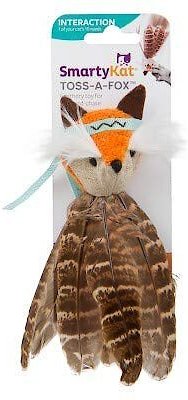 SmartyKat Toss-a-Fox Feathered Cat Toy slide 1 of 4