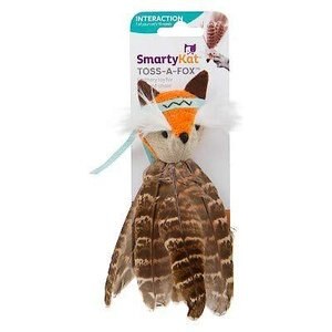 SmartyKat Toss-a-Fox Feathered Cat Toy