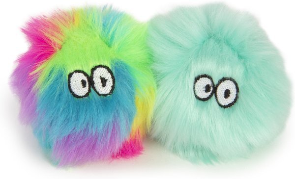SmartyKat Fuzzy Friends Plush Ball Cat Toys, 2 count slide 1 of 8